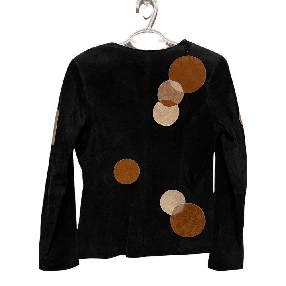 Belle Sport Suede Woman Jacket Size 8 - Picture 2 of 3